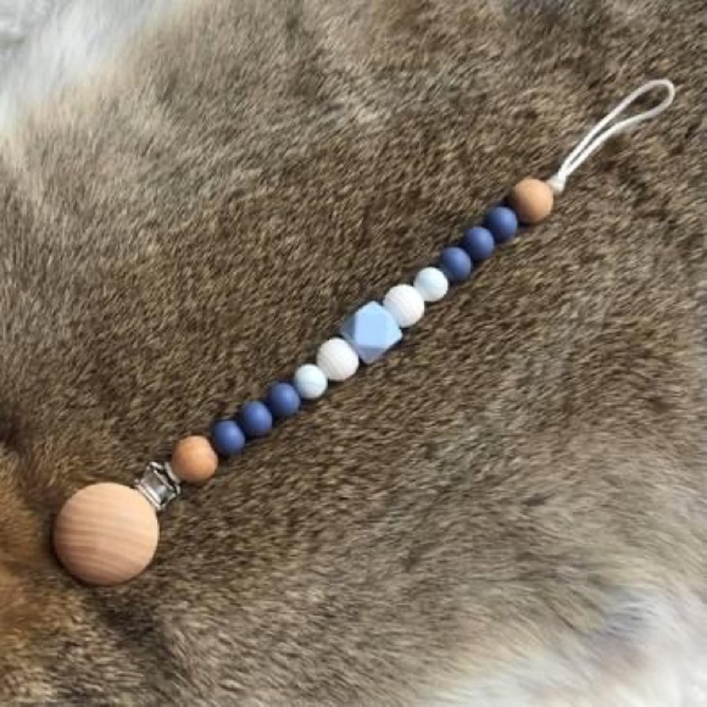 Hand Crafted Pacifier/ Teething Clips - Picture 1 of 4